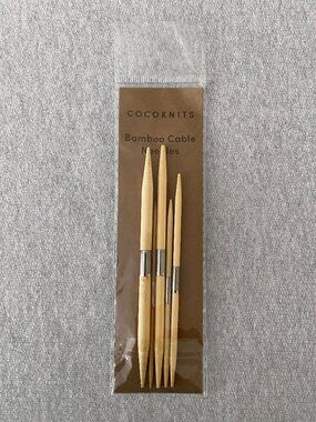 NWT Cocoknits Bamboo Cable Needles Set of 5